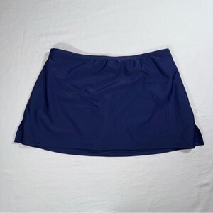 Croft & Barrow Women's‎ Navy Blue Swim Skirt with Built-in Brief Size 6